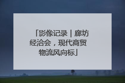影像记录｜廊坊经洽会，现代商贸物流风向标