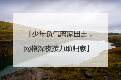 少年负气离家出走，网格深夜接力助归家