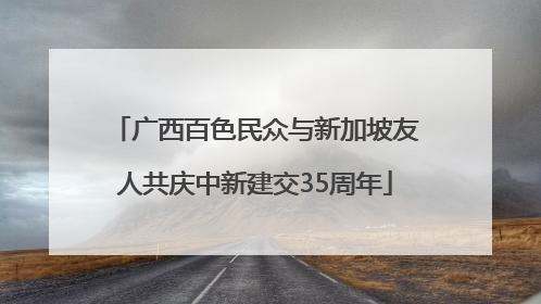广西百色民众与新加坡友人共庆中新建交35周年