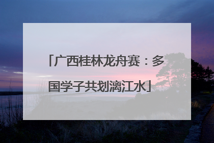 广西桂林龙舟赛：多国学子共划漓江水
