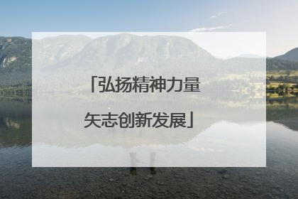 弘扬精神力量 矢志创新发展