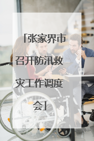 张家界市召开防汛救灾工作调度会