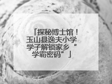 探秘博士馆！玉山县逸夫小学学子解锁家乡“学霸密码”