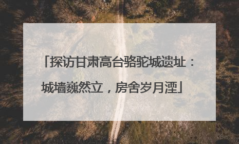 探访甘肃高台骆驼城遗址：城墙巍然立，房舍岁月湮