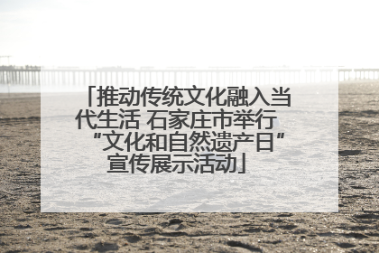 推动传统文化融入当代生活 石家庄市举行“文化和自然遗产日”宣传展示活动