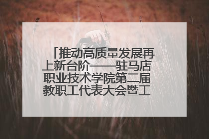 推动高质量发展再上新台阶——驻马店职业技术学院第二届教职工代表大会暨工会会员代表大会第四次会议成功召开