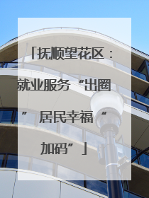 抚顺望花区：就业服务“出圈” 居民幸福“加码”