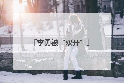 李勇被“双开”
