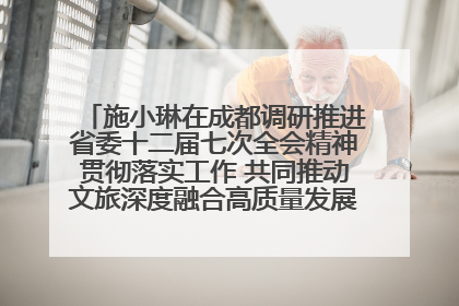 施小琳在成都调研推进省委十二届七次全会精神贯彻落实工作 共同推动文旅深度融合高质量发展 加快打造支柱产业民生产业幸福产业