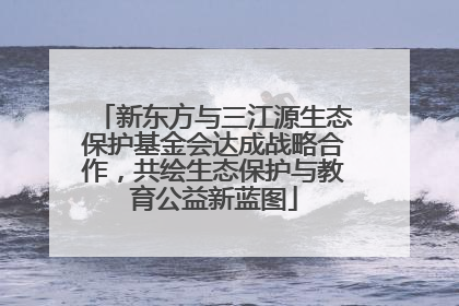 新东方与三江源生态保护基金会达成战略合作，共绘生态保护与教育公益新蓝图