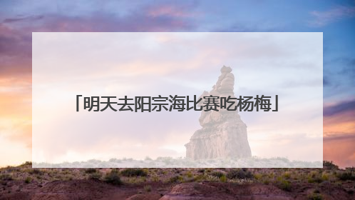明天去阳宗海比赛吃杨梅
