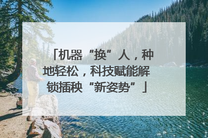 机器“换”人，种地轻松，科技赋能解锁插秧“新姿势”