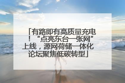 有路即有高质量充电！“点亮东台一张网”上线，源网荷储一体化论坛聚焦低碳转型