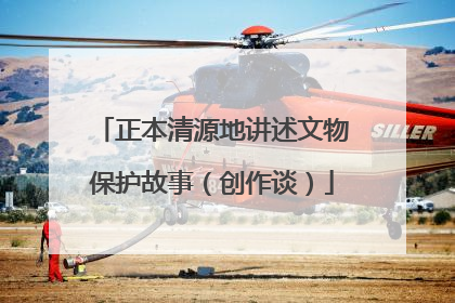 正本清源地讲述文物保护故事（创作谈）