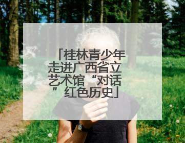 桂林青少年走进广西省立艺术馆“对话”红色历史