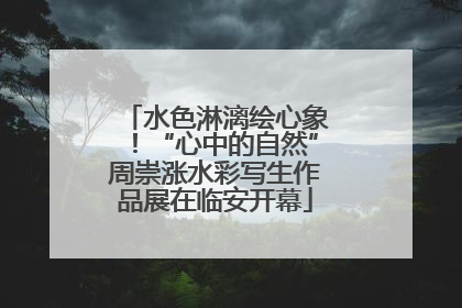 水色淋漓绘心象！“心中的自然”周崇涨水彩写生作品展在临安开幕
