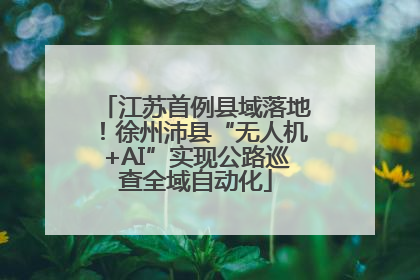 江苏首例县域落地！徐州沛县“无人机+AI”实现公路巡查全域自动化