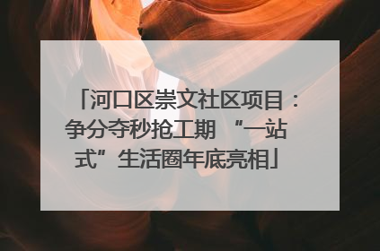 河口区崇文社区项目：争分夺秒抢工期 “一站式”生活圈年底亮相
