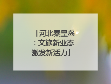 河北秦皇岛：文旅新业态激发新活力