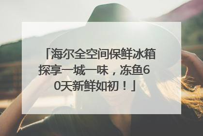 海尔全空间保鲜冰箱探享一城一味，冻鱼60天新鲜如初！