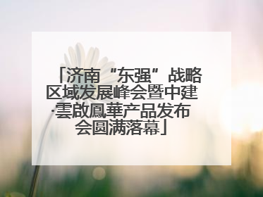 济南“东强”战略区域发展峰会暨中建·雲啟鳳華产品发布会圆满落幕