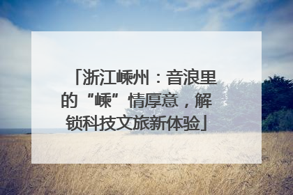 浙江嵊州：音浪里的“嵊”情厚意，解锁科技文旅新体验