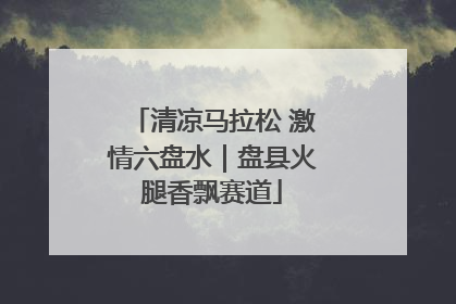清凉马拉松 激情六盘水｜盘县火腿香飘赛道