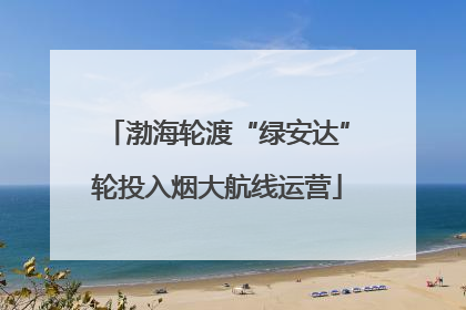 渤海轮渡“绿安达”轮投入烟大航线运营