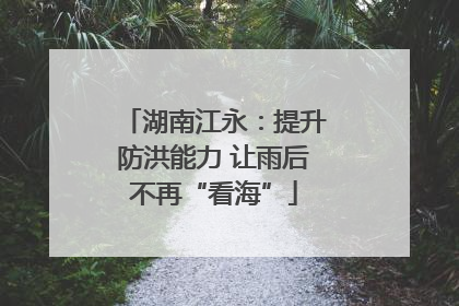 湖南江永：提升防洪能力 让雨后不再“看海”