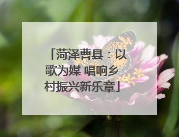 菏泽曹县：以歌为媒 唱响乡村振兴新乐章