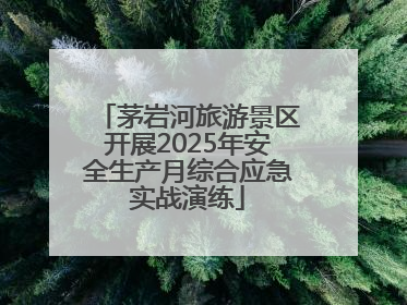 茅岩河旅游景区开展2025年安全生产月综合应急实战演练
