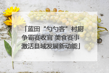 蓝田“勺勺客”村厨争霸赛收官 美食赛事激活县域发展新动能
