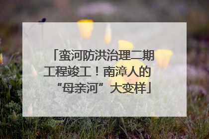 蛮河防洪治理二期工程竣工！南漳人的“母亲河”大变样
