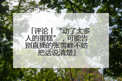 评论丨“动了太多人的蛋糕”，可能告别直播的张雪峰不妨把话说清楚