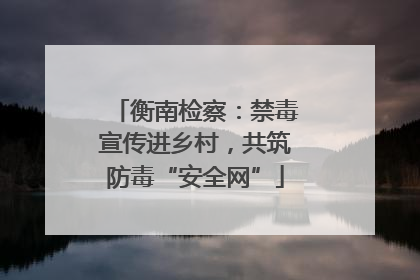 衡南检察：禁毒宣传进乡村，共筑防毒“安全网”
