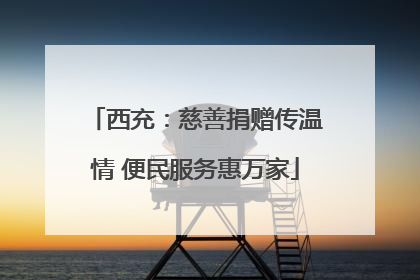西充：慈善捐赠传温情 便民服务惠万家