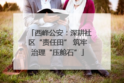 西峰公安：深耕社区“责任田” 筑牢治理“压舱石”