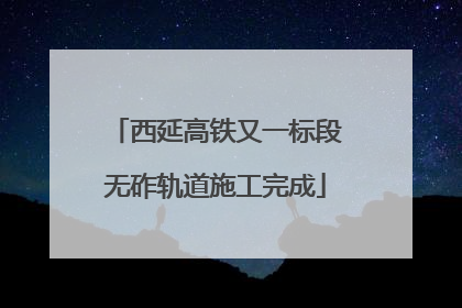 西延高铁又一标段无砟轨道施工完成