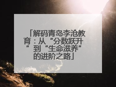 解码青岛李沧教育：从“分数跃升”到“生命滋养”的进阶之路