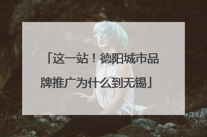 这一站！德阳城市品牌推广为什么到无锡