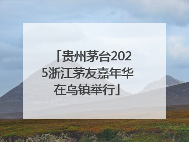贵州茅台2025浙江茅友嘉年华在乌镇举行