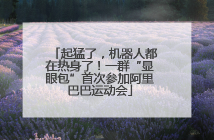 起猛了，机器人都在热身了！一群“显眼包”首次参加阿里巴巴运动会