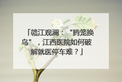 赣江观澜：“腾笼换鸟”，江西医院如何破解就医停车难？