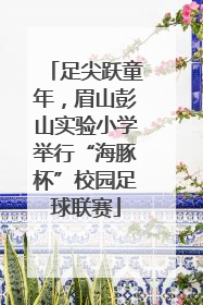 足尖跃童年，眉山彭山实验小学举行“海豚杯”校园足球联赛