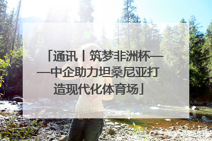 通讯丨筑梦非洲杯——中企助力坦桑尼亚打造现代化体育场
