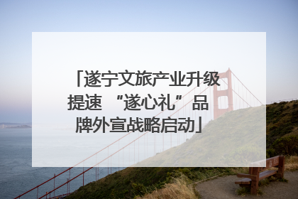 遂宁文旅产业升级提速 “遂心礼”品牌外宣战略启动