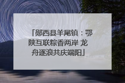 郧西县羊尾镇：鄂陕互联粽香两岸 龙舟逐浪共庆端阳