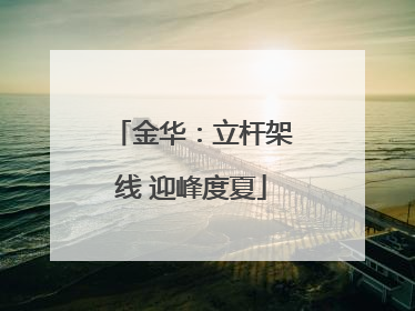 金华：立杆架线 迎峰度夏
