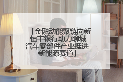 金融动能聚链向新 恒丰银行助力聊城汽车零部件产业挺进新能源赛道