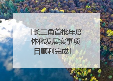 长三角首批年度一体化发展实事项目顺利完成